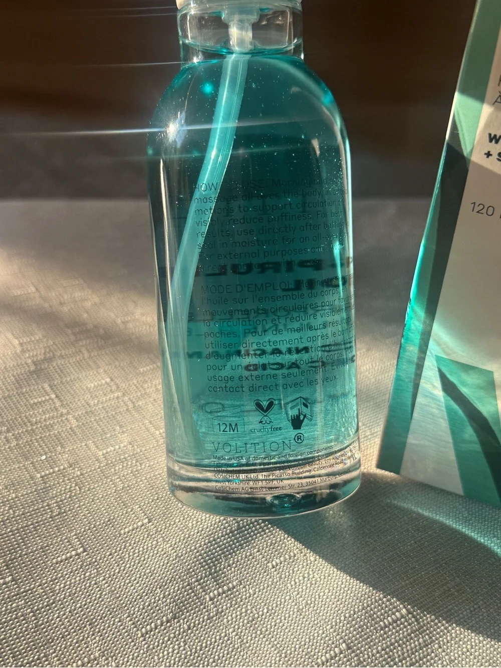 Volition Blue Spirulina Body Oil Niacinamide Salicylic Acid 4 oz New